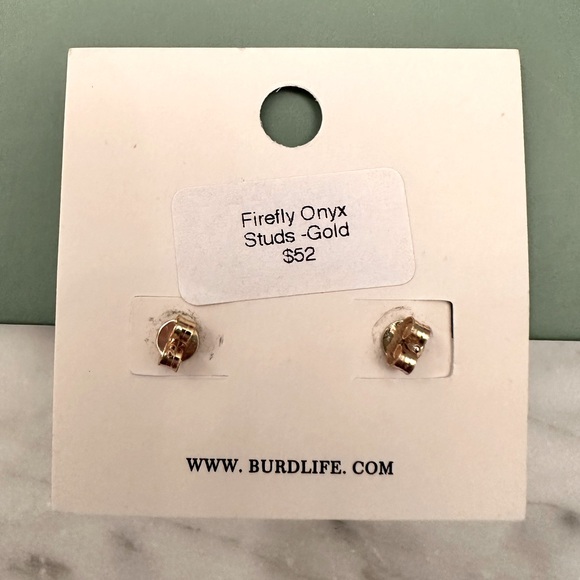 Firefly Onyx Earrings - Picture 2 of 3